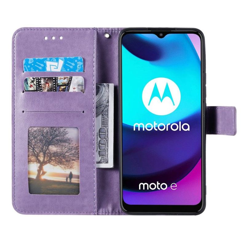 Fodral För Motorola Moto E20 / E30 / E40 Bedrijf Sun Mandala