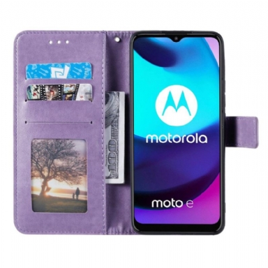 Fodral För Motorola Moto E20 / E30 / E40 Bedrijf Sun Mandala