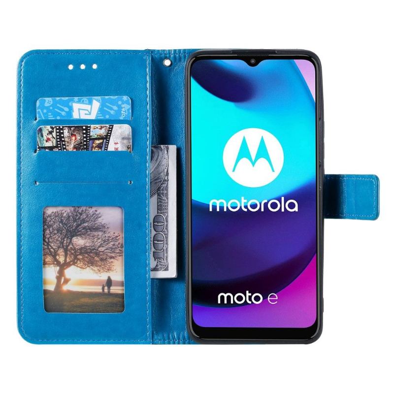 Fodral För Motorola Moto E20 / E30 / E40 Bedrijf Sun Mandala