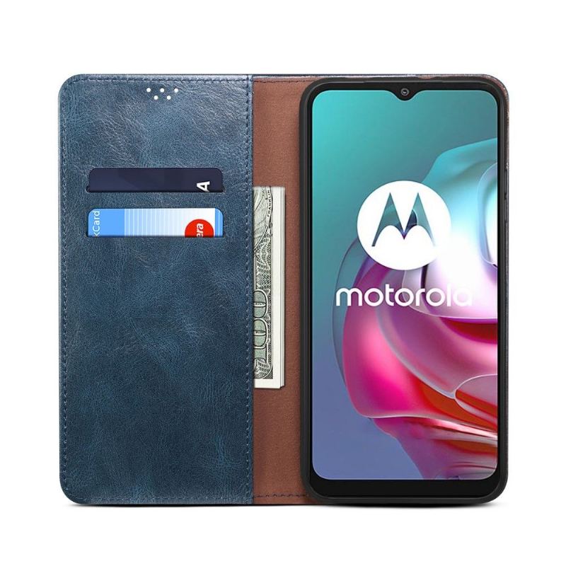 Fodral För Motorola Moto E20 / E30 / E40 Ernestine Exponerade Sömmar