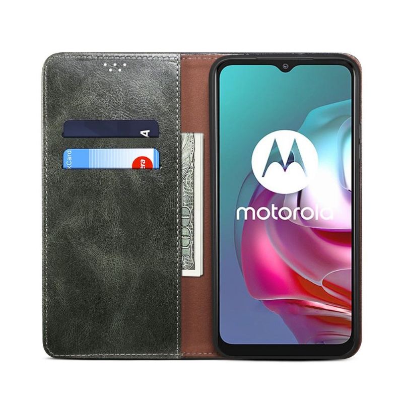 Fodral För Motorola Moto E20 / E30 / E40 Ernestine Exponerade Sömmar