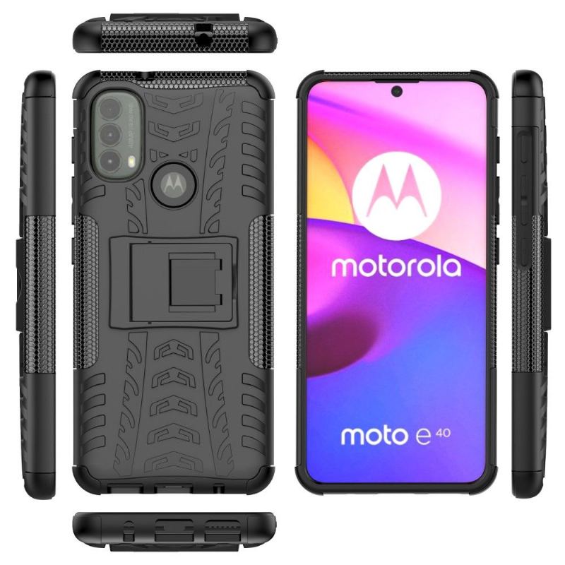 Skal För Motorola Moto E20 / E30 / E40 Bedrijf Halkfritt Med Stöd