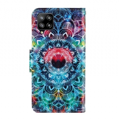 Fodral För Samsung Galaxy A22 4G Färgglad Mandala