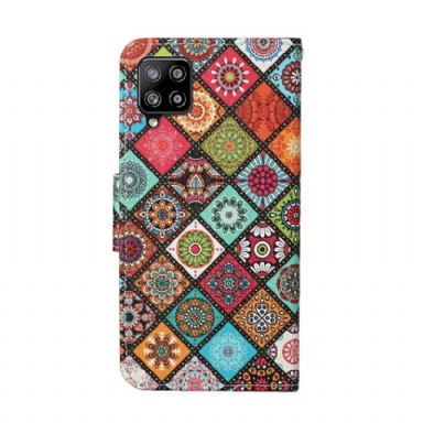 Folio-fodral För Samsung Galaxy A22 4G Fallskydd Mandala Kalejdoskop