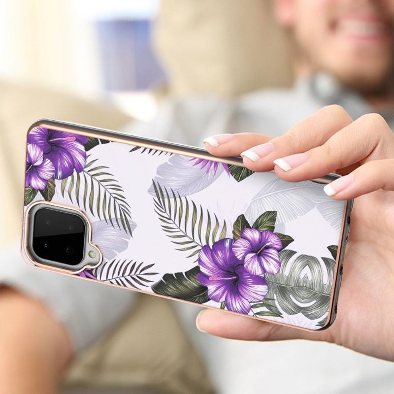 Mobilskal För Samsung Galaxy A22 4G Exotiska Blommor