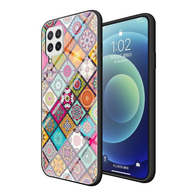 Skal För Samsung Galaxy A22 4G Mandala Kalejdoskop Med Stativ