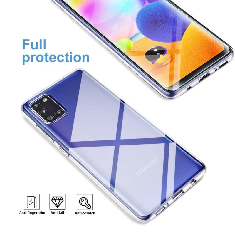 Följe + Skyddsfilm Av Härdat Glas För Samsung Galaxy A31