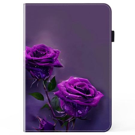 Fodral För iPad Pro 13 (2024) Lila Rosor