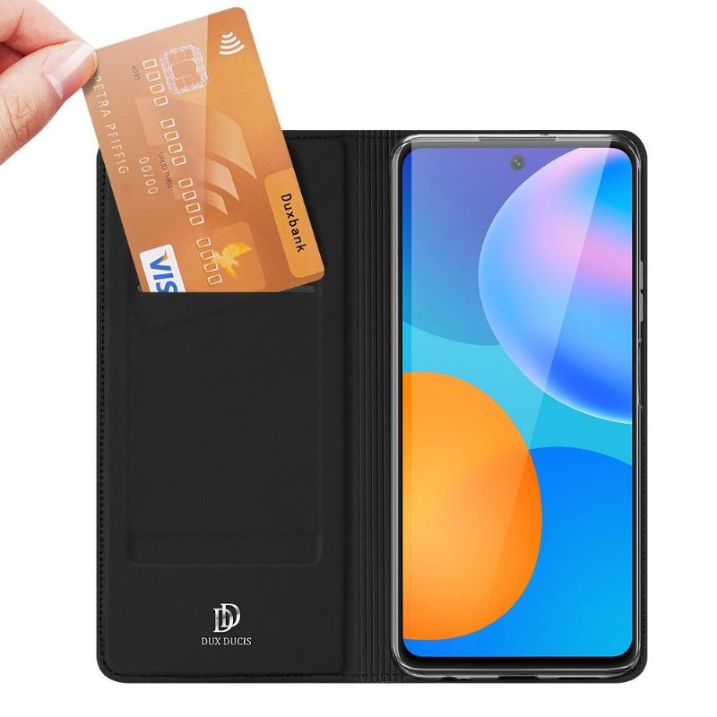 Läderfodral För Huawei P Smart 2021 Business Satin Effect