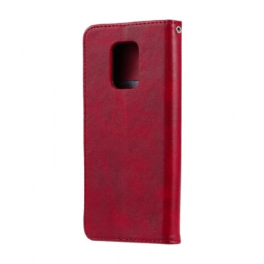 Fodral För Xiaomi Redmi Note 9S / Redmi Note 9 Pro Hemming Blixtlåsficka