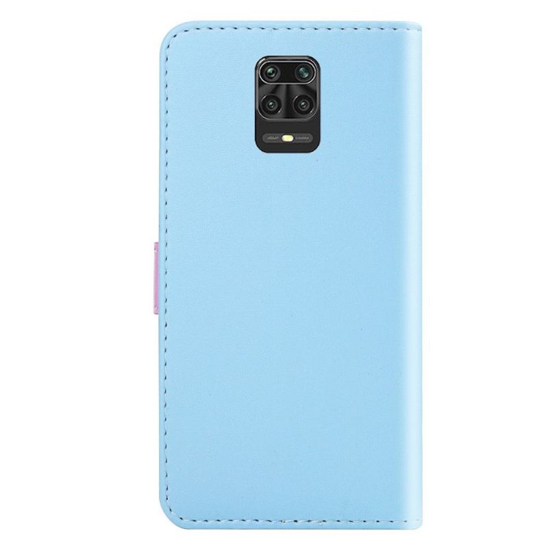 Folio-fodral För Xiaomi Redmi Note 9S / Redmi Note 9 Pro Fallskydd Trefärgade Sömmar