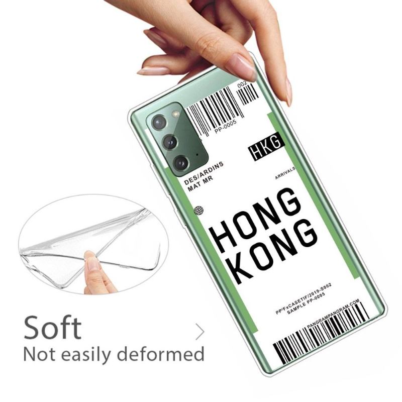 Skal För Samsung Galaxy Note 20 Boardingkort 07 Hong Kong