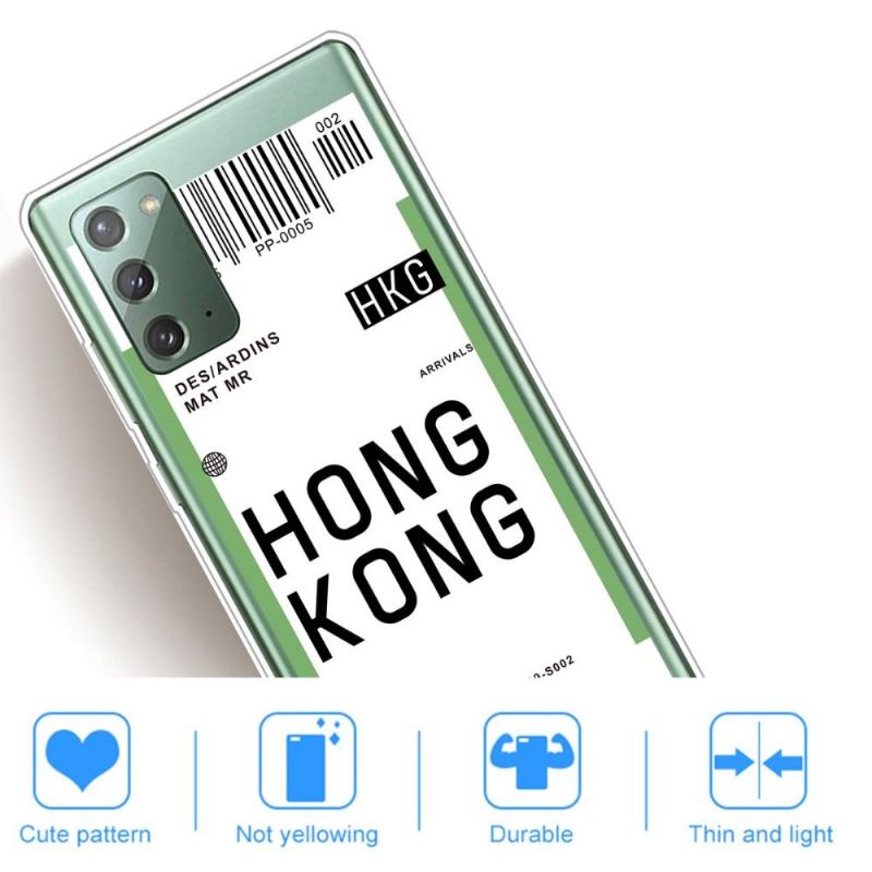 Skal För Samsung Galaxy Note 20 Boardingkort 07 Hong Kong