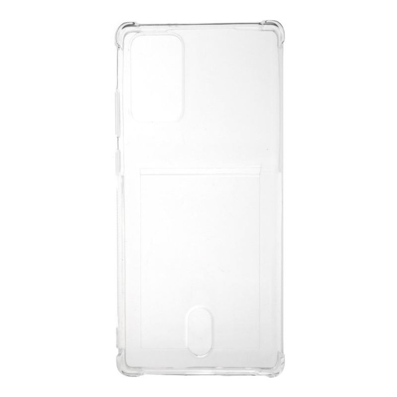 Skal För Samsung Galaxy Note 20 Transparent Korthållare