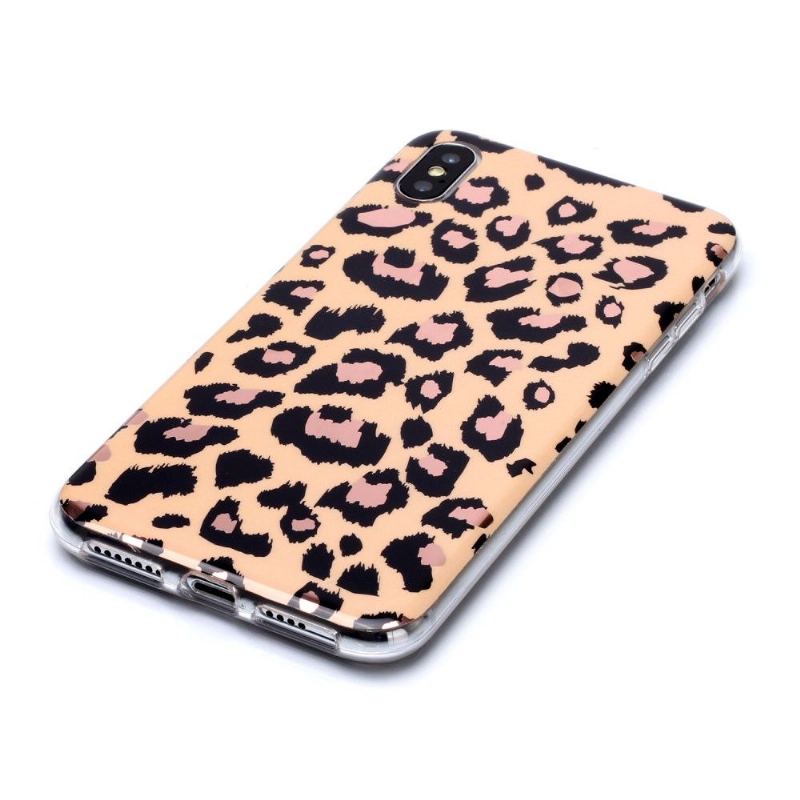 Skal För iPhone X / XS Leopardmönster