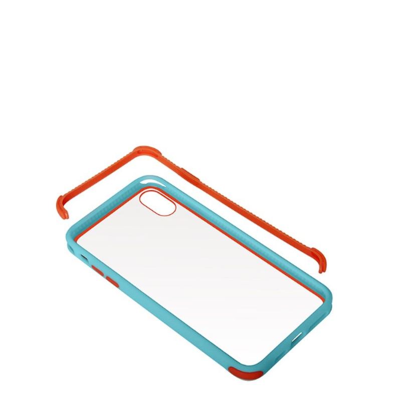 Skal För iPhone X / XS Transparent Konturfärgad