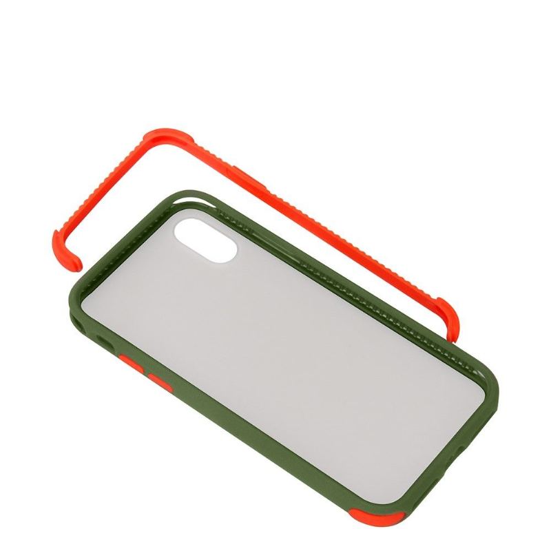 Skal För iPhone X / XS Transparent Konturfärgad