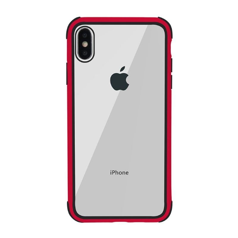 Skal För iPhone X / XS Transparent Konturfärgad