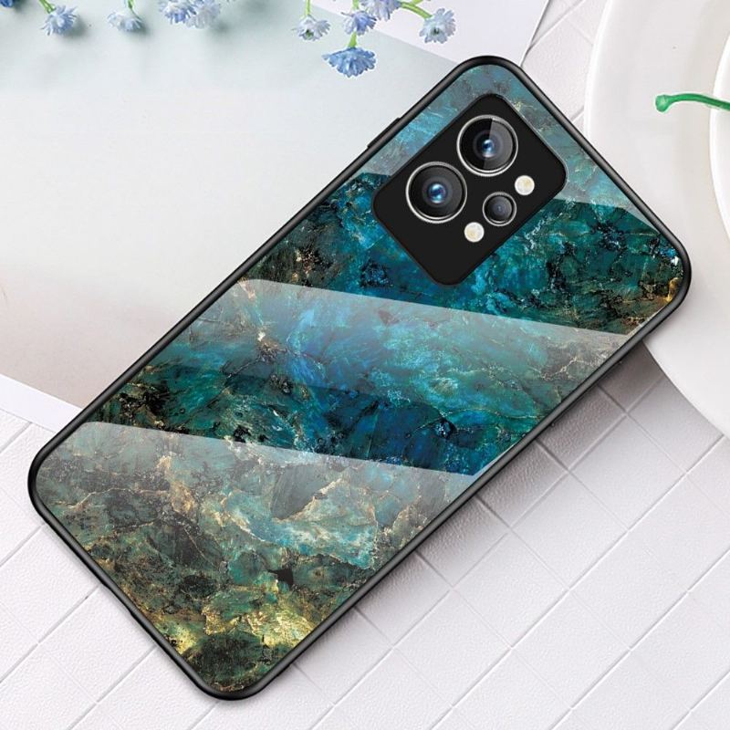 Skal För Realme GT 2 Pro Bedrijf Ocean Marble Glass Back