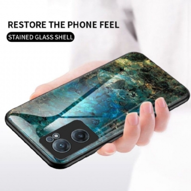 Skal För OnePlus Nord CE 2 5G Bedrijf Ocean Marble Glass Back