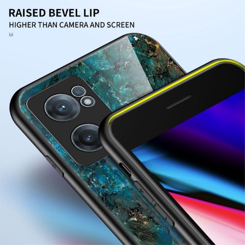 Skal För OnePlus Nord CE 2 5G Bedrijf Ocean Marble Glass Back