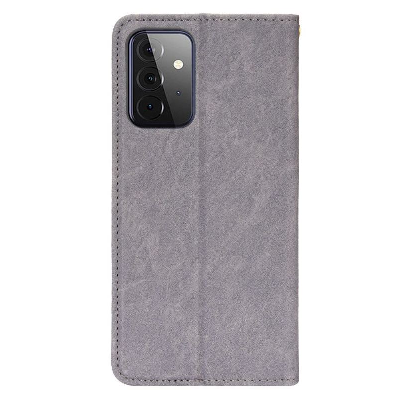 Folio-fodral För Samsung Galaxy A52 5G / A52 4G / A52s 5G Läderfodral Retro Konstläder