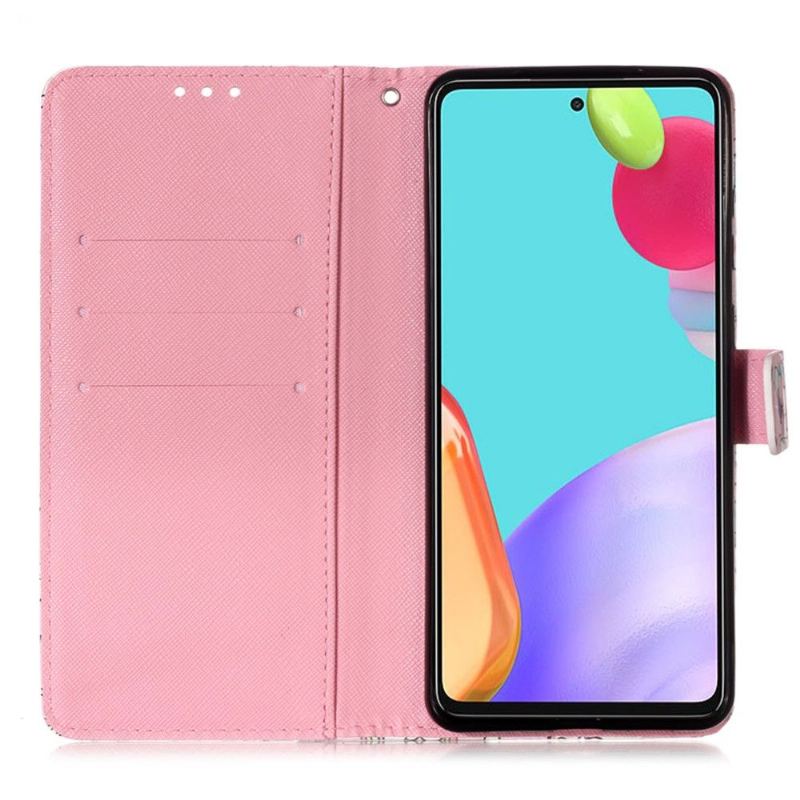 Folio-fodral För Samsung Galaxy A52 5G / A52 4G / A52s 5G Romanska Fjärilar