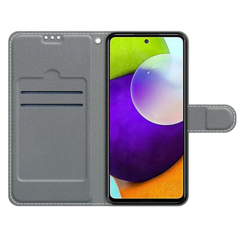 Folio-fodral För Samsung Galaxy A52 5G / A52 4G / A52s 5G Vattendroppar