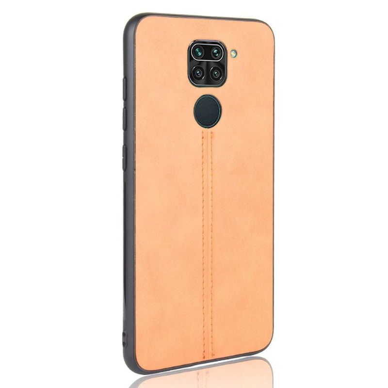 Skal För Xiaomi Redmi Note 9 Hemming Lädereffekt