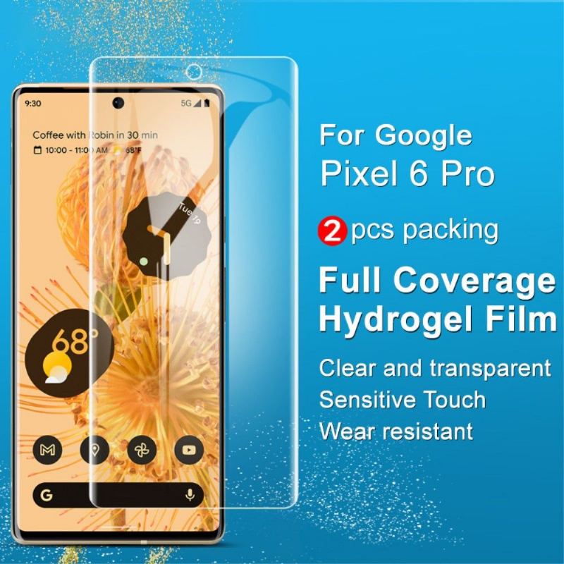 Google Pixel 6 Pro Hydrogel Skärmskydd (2 Delar)