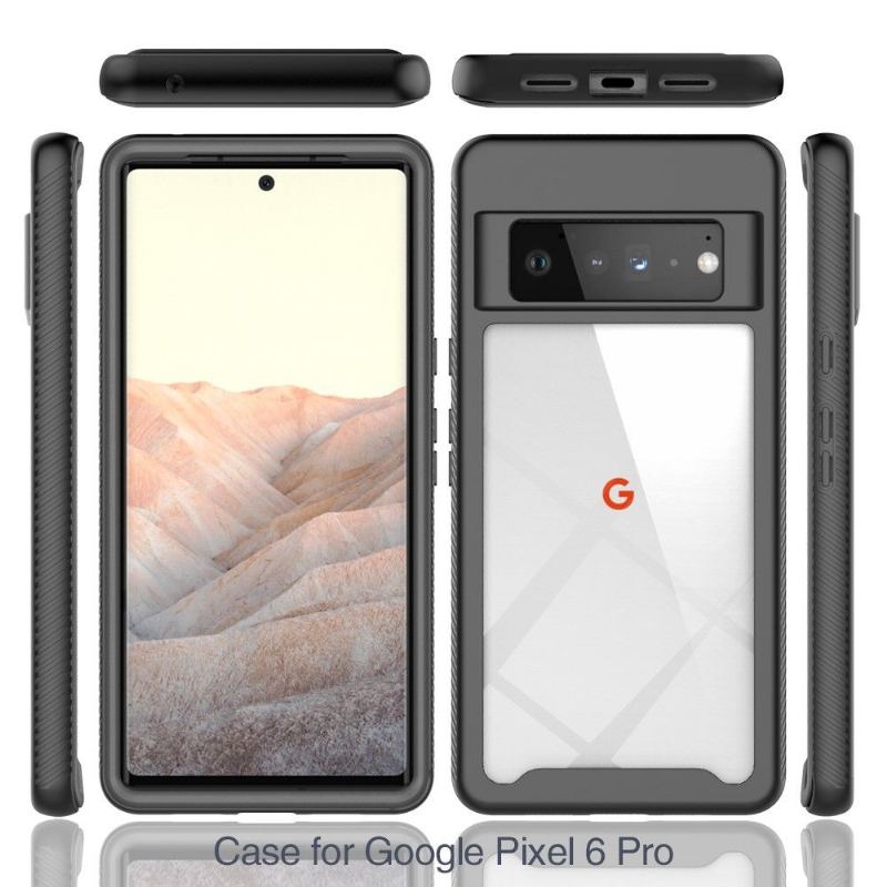 Mobilskal För Google Pixel 6 Pro Hybrid Clear Back Stötsäker