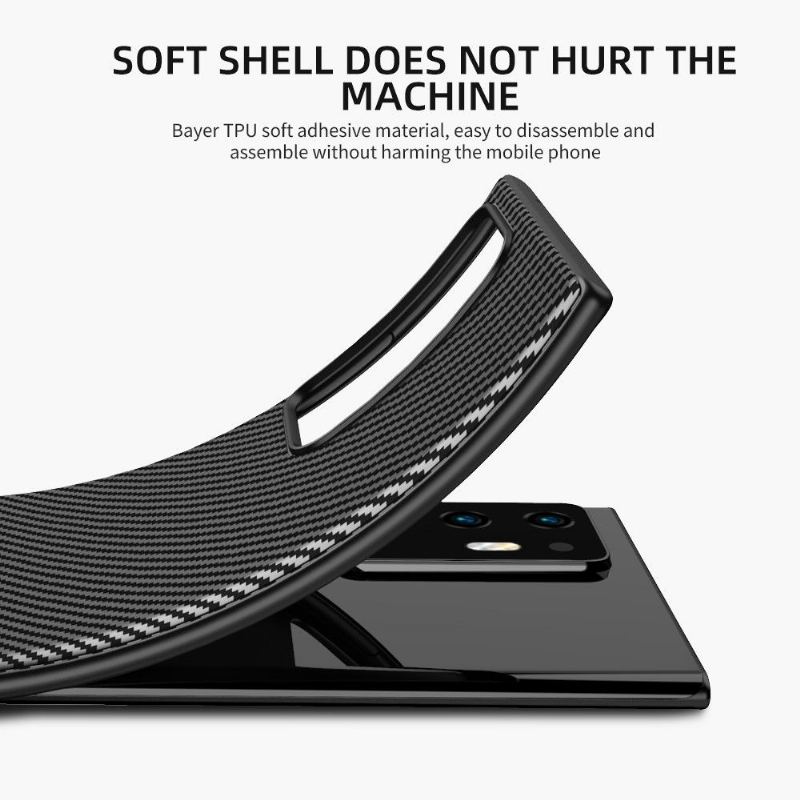 Skal För Samsung Galaxy Note 20 Ultra Ipaky Flexible Carbon