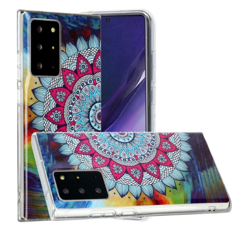 Skal För Samsung Galaxy Note 20 Ultra Lysande Färgglad Mandala