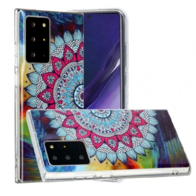 Skal För Samsung Galaxy Note 20 Ultra Lysande Färgglad Mandala