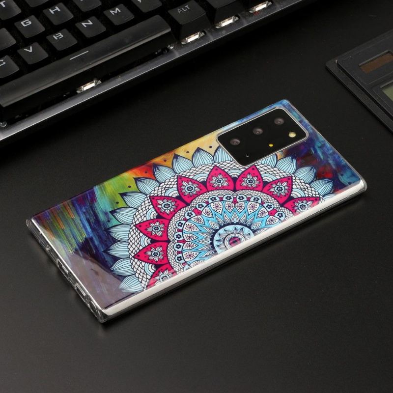 Skal För Samsung Galaxy Note 20 Ultra Lysande Färgglad Mandala