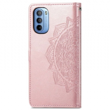 Fodral För Motorola Moto G31 / Moto G41 Mandala Relief I Konstläder