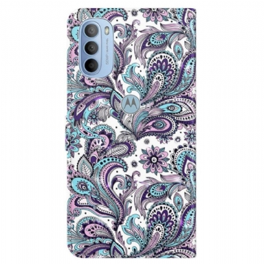 Fodral För Motorola Moto G31 / Moto G41 Paisleyblomma