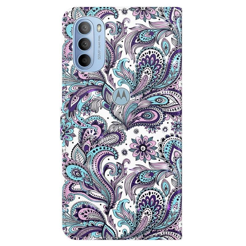 Fodral För Motorola Moto G31 / Moto G41 Paisleyblomma