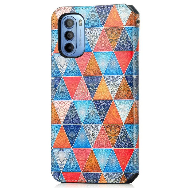 Folio-fodral För Motorola Moto G31 / Moto G41 Mandala Kalejdoskop