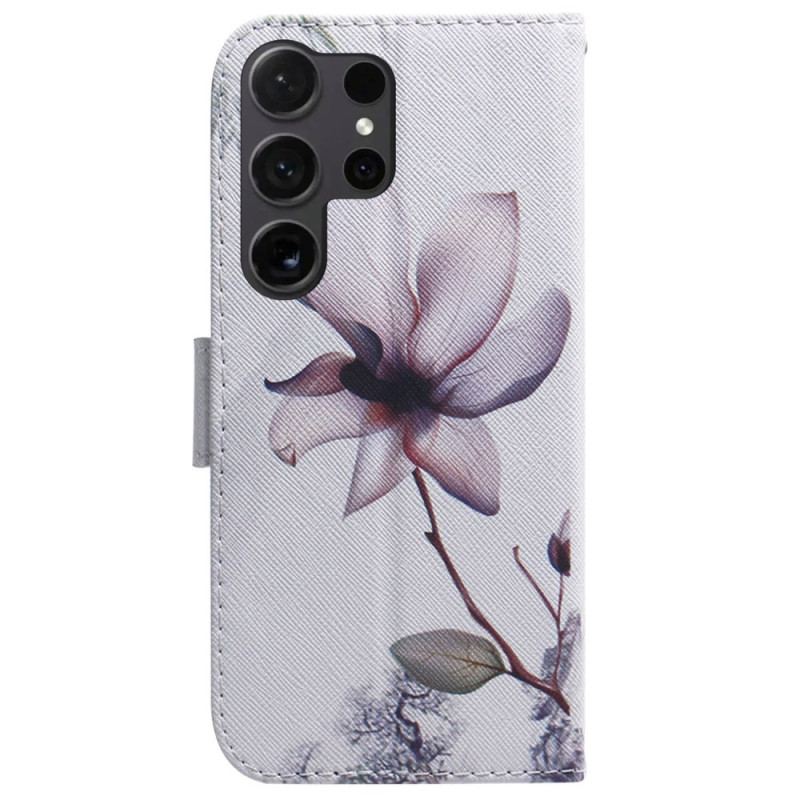 Fodral För Samsung Galaxy S24 Ultra 5g Rosa Blomma