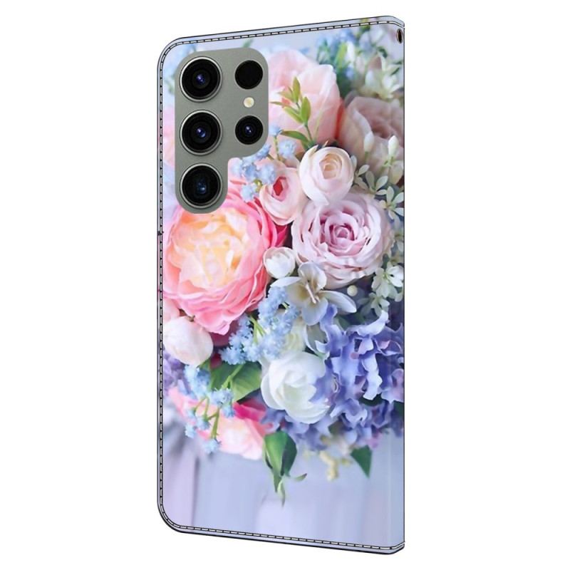 Fodral Samsung Galaxy S24 Ultra 5g Färgglada Blommor