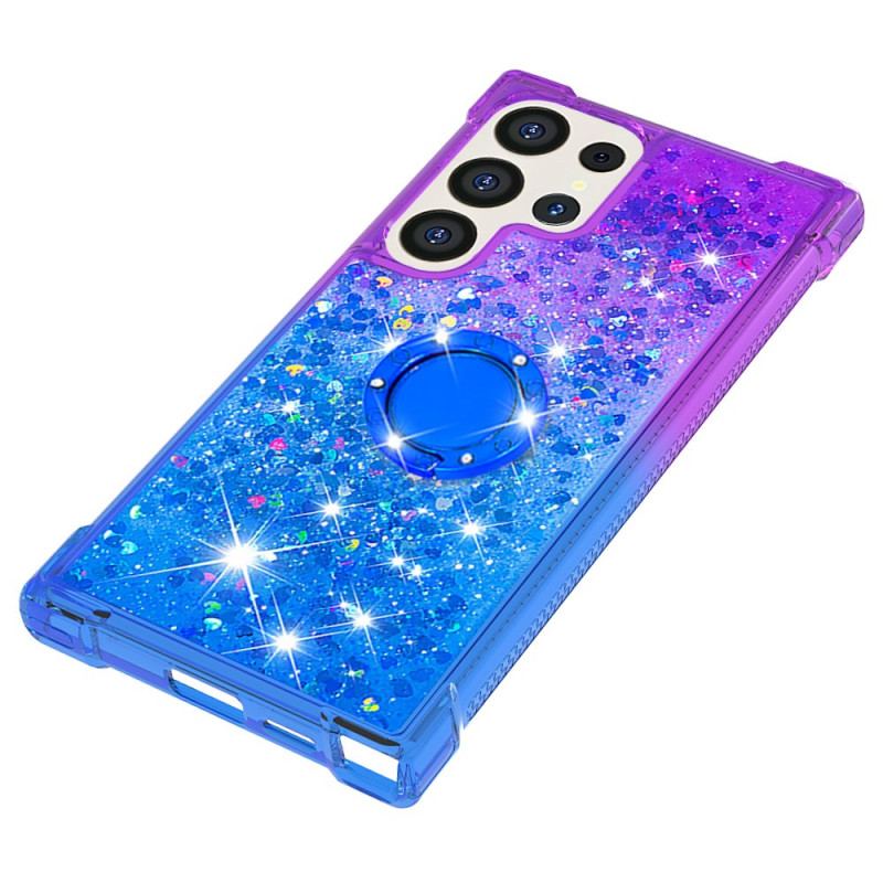 Skal Samsung Galaxy S24 Ultra 5g Gradient Glitter Med Stödring