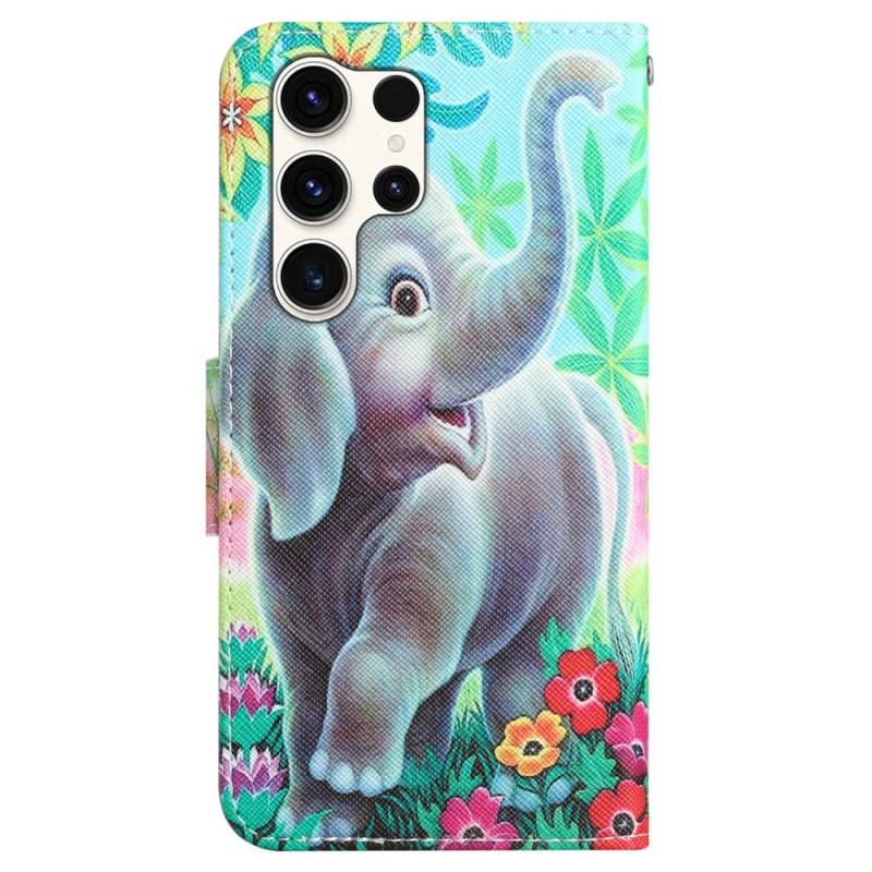 Skyddsfodral Samsung Galaxy S24 Ultra 5g Elefant Med Rem