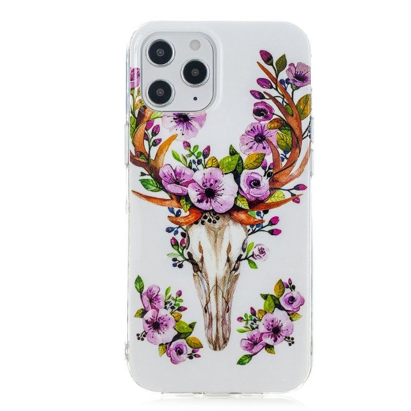 Skal För iPhone 12 Pro Max Lysande Rådjur Och Blommor