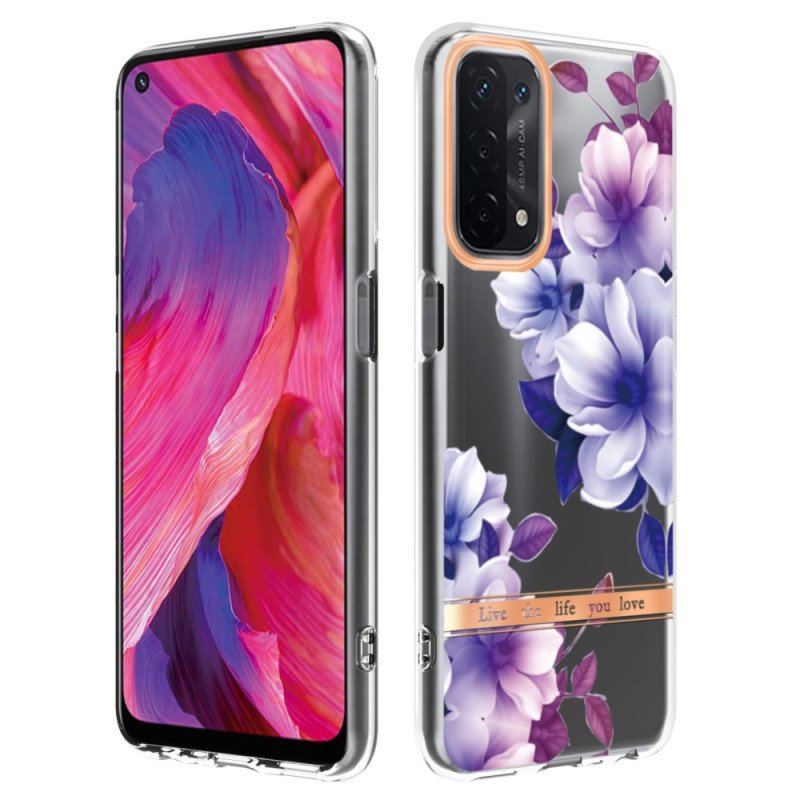 Skal Oppo A54 5G / A74 5G Sömlös Blommig