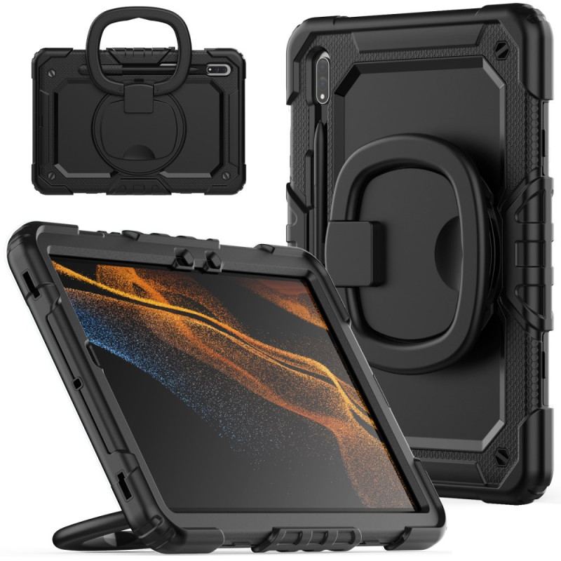 Skal Samsung Galaxy Tab S9 Fe Telefonfodral Roterande Stöd Och Axelrem