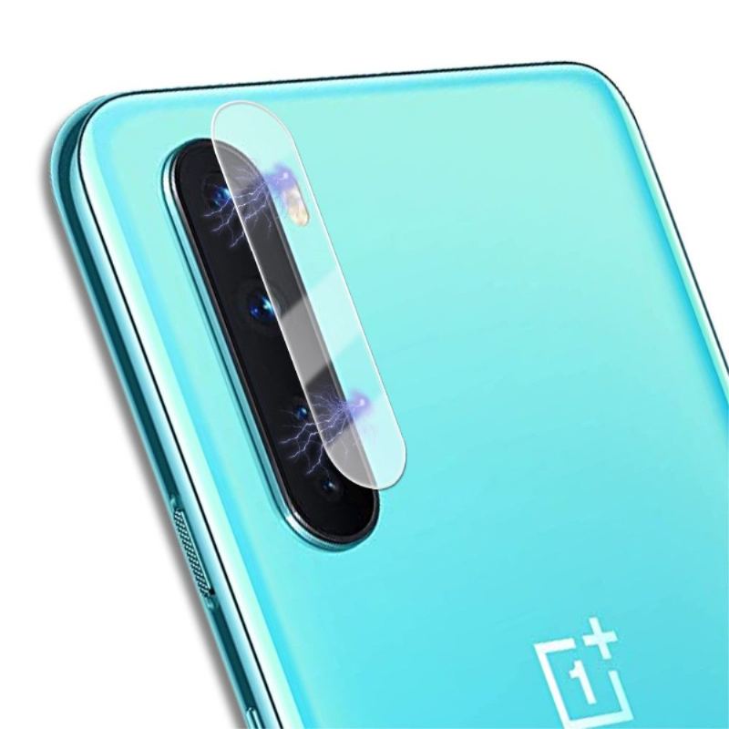 Läderfodral För OnePlus Nord Fallskydd Härdat Glas För Objektiv (3 Delar)