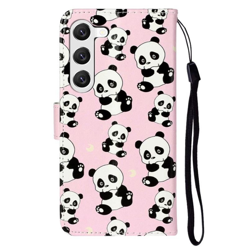 Fodral Samsung Galaxy S24 Plus 5g Lanyard Pandas