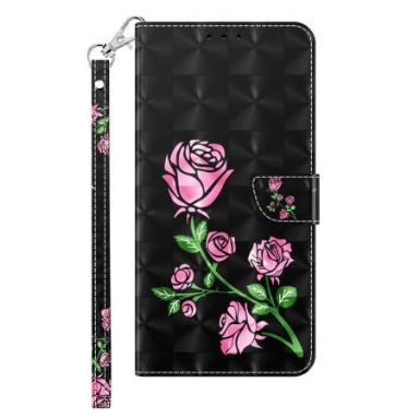 Fodral Samsung Galaxy S24 Plus 5g Rosa Blommor Med Rem