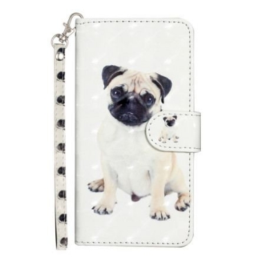 Läderfodral Samsung Galaxy S24 Plus 5g Telefonfodral Lanyard Dog